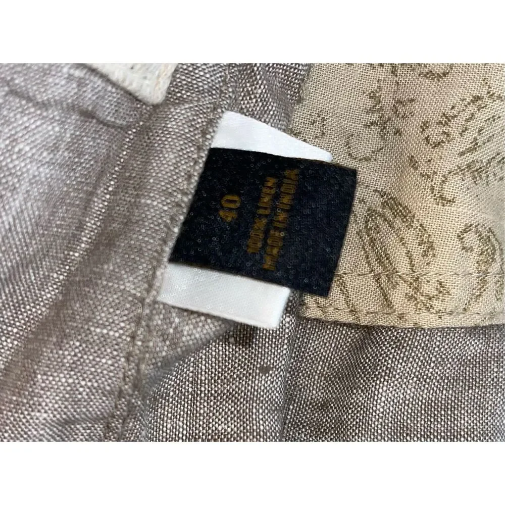 100% LINEN Jos A Bank‎ Shorts Mens W40 Beige